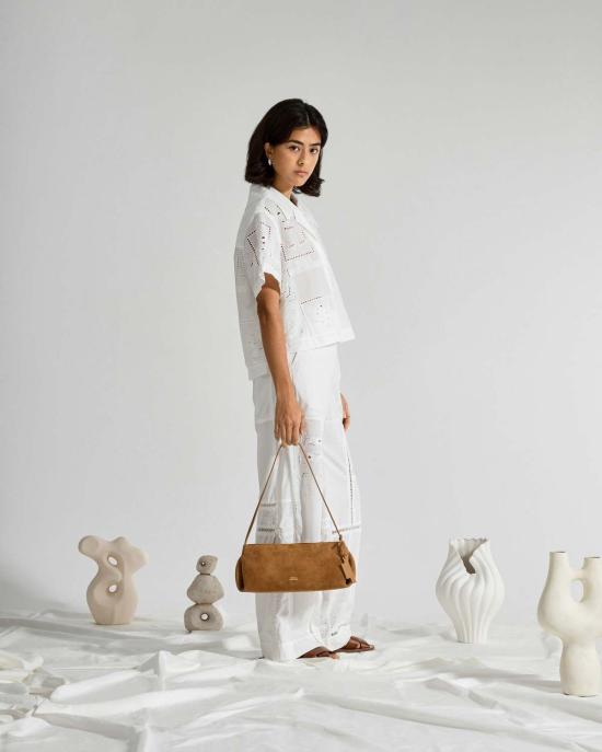  퓨처 클래식스 셔츠 퓨처 클래식 캠프 칼라 오에브르 셔츠 오프 화이트 - FUTURE CLASSICS