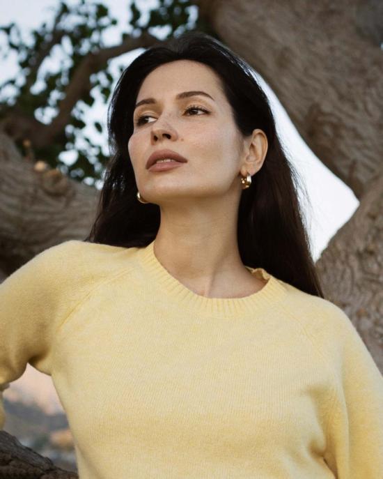  넬로 준 스웨터 넬로 크루넥  버터 옐로우 - NELLO JUNE