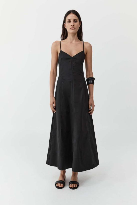  세인트아그니 롱 원피스 세인트 아그니 구조화된 면 드레스 - ST.AGNI