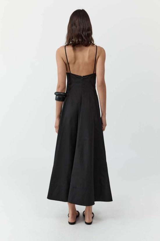  세인트아그니 롱 원피스 세인트 아그니 구조화된 면 드레스 - ST.AGNI