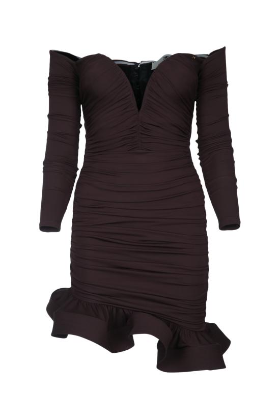 26SS 엘리자베타프랜치 숏 원피스 AB88062E2 EV9 DARKCHOCOLATE