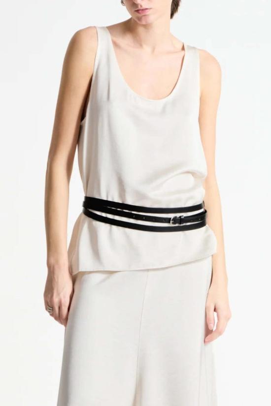  Saint Art New York 민소매 티셔츠 세인트 아트 뉴욕 이솔라 스쿱넥 탱크탑 아이보리