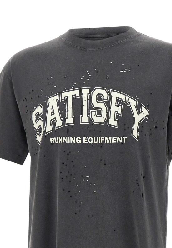 26SS 새티스파이 모스테크 티셔츠 11006 00A04 Black - SATISFY