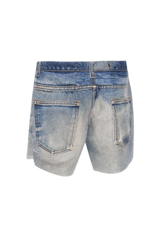  새티스파이 디지털 데님 피스쉘 5인치 언라인드 쇼츠 12008 60G00DDE Blue - SATISFY