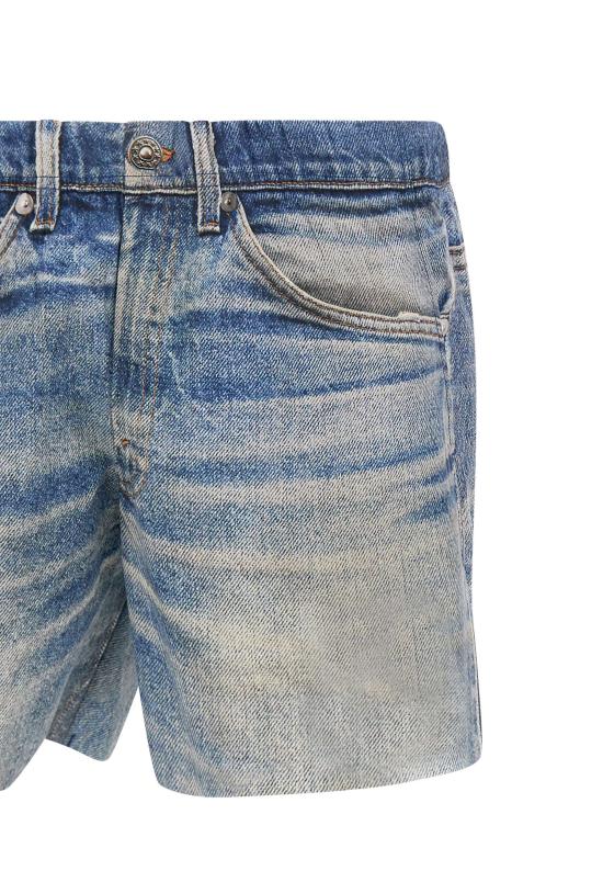  새티스파이 디지털 데님 피스쉘 5인치 언라인드 쇼츠 12008 60G00DDE Blue - SATISFY