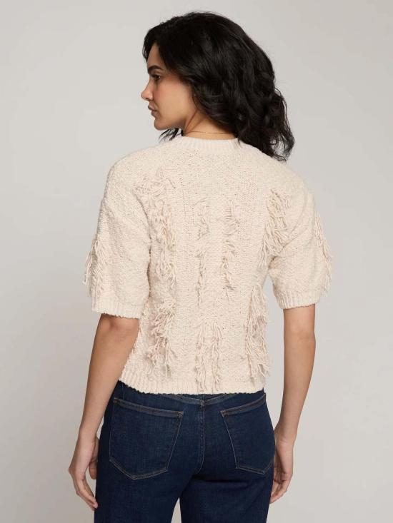  어텀 캐시미어 스웨터 가을 캐시미어 프린지 크루넥 - AUTUMN CASHMERE