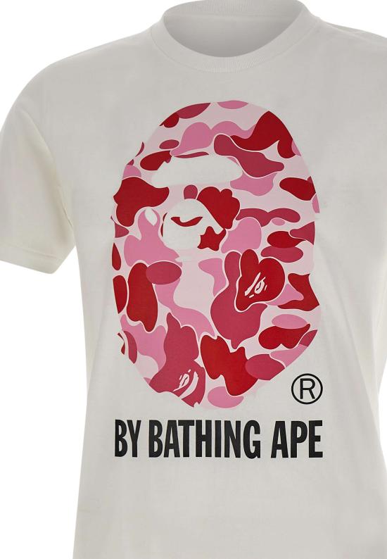 26SS 베이프 반팔 티셔츠 001TEM301005M WHXPK White - BAPE