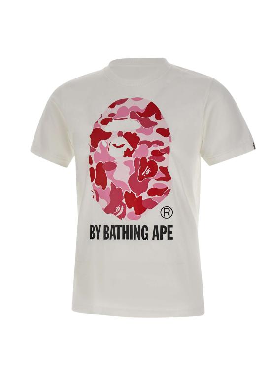 26SS 베이프 반팔 티셔츠 001TEM301005M WHXPK White