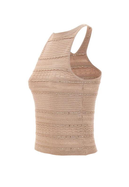 26SS 리우조 민소매 티셔츠 CA6238MA06S A4389 BEIGE - LIU JO