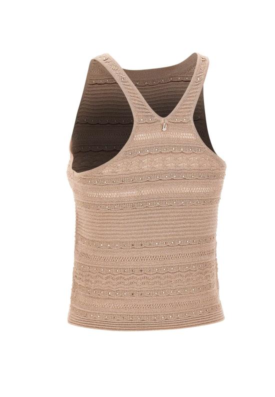 26SS 리우조 민소매 티셔츠 CA6238MA06S A4389 BEIGE - LIU JO