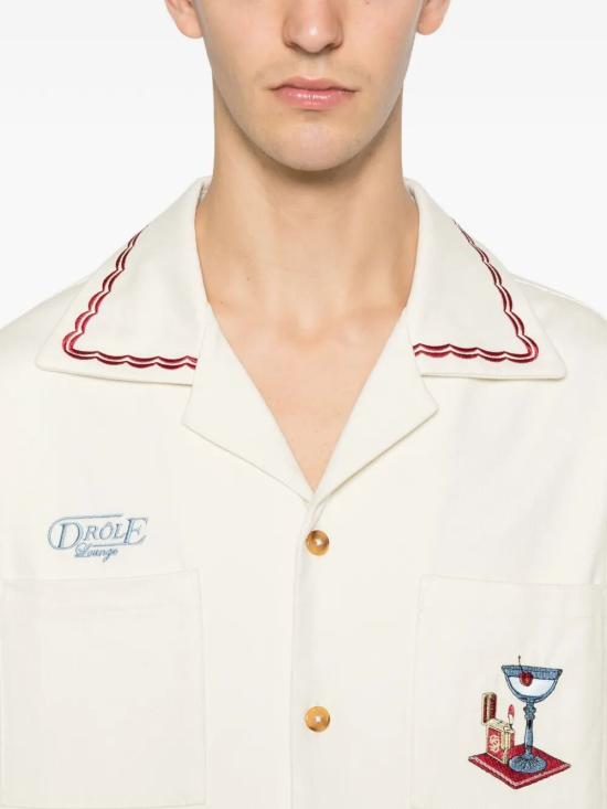 26SS 드롤드무슈 긴팔 셔츠 J SH227 CO215 OW OW OFF WHITE - DROLE DE MONSIEUR