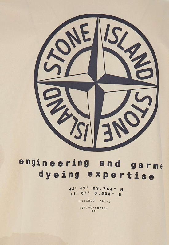 26SS 스톤 아일랜드 반팔 티셔츠 2100002S0365 V0093 Beige - STONE ISLAND