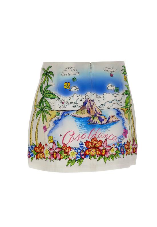 26SS 카사블랑카 숏 스커트 WSS26SK232 01 MultiColour - CASABLANCA