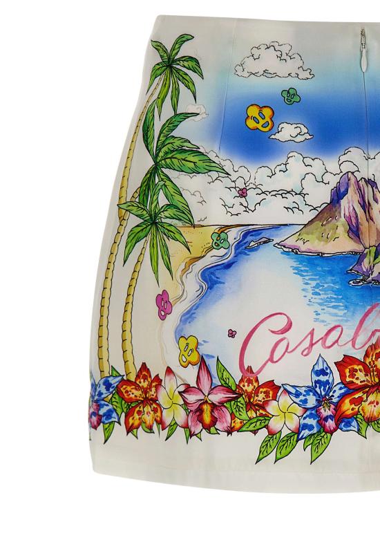 26SS 카사블랑카 숏 스커트 WSS26SK232 01 MultiColour - CASABLANCA