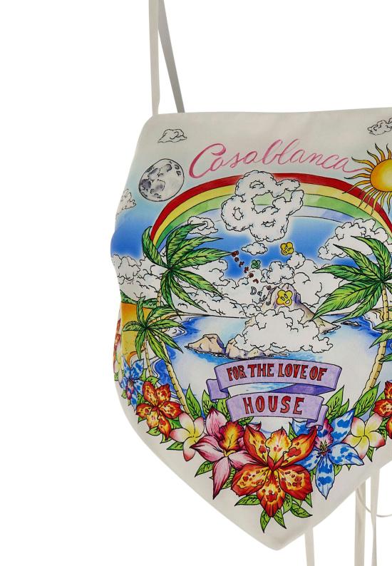 26SS 카사블랑카 민소매 티셔츠 WSS26TP091 01 MultiColour - CASABLANCA