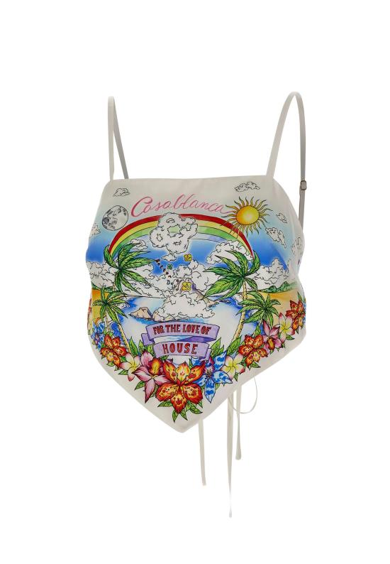 26SS 카사블랑카 민소매 티셔츠 WSS26TP091 01 MultiColour