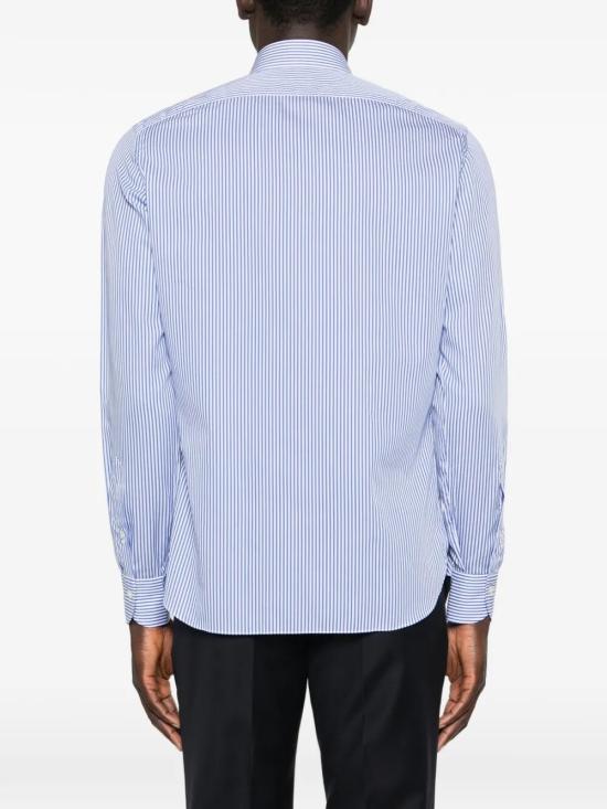 26SS 보리엘로 긴팔 셔츠 21019 2 STRIPE LIGHT BLUE - BORRIELLO