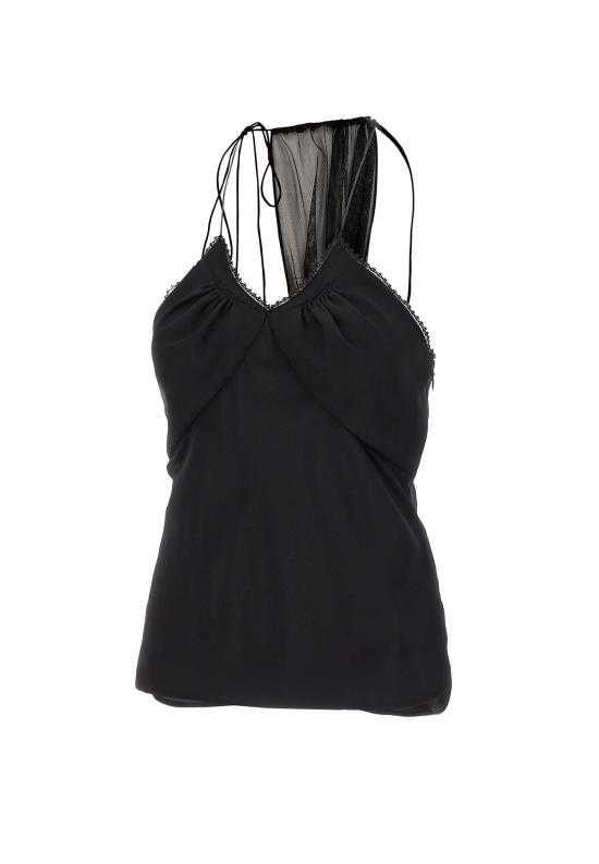 26SS 빅토리아 베컴 민소매 티셔츠 1226WTP007297A BLACK Black