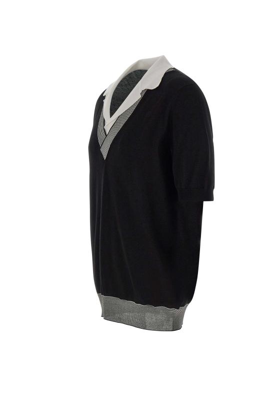 26SS 그랑싸쏘 폴로 티셔츠 57145 20652099 Black - GRAN SASSO