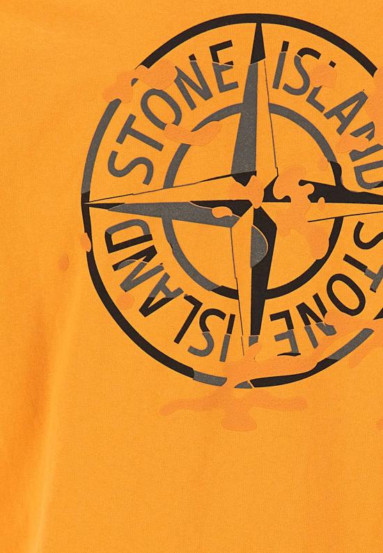 26SS 스톤 아일랜드 반팔 티셔츠 2100001S0E14 V007E Orange - STONE ISLAND