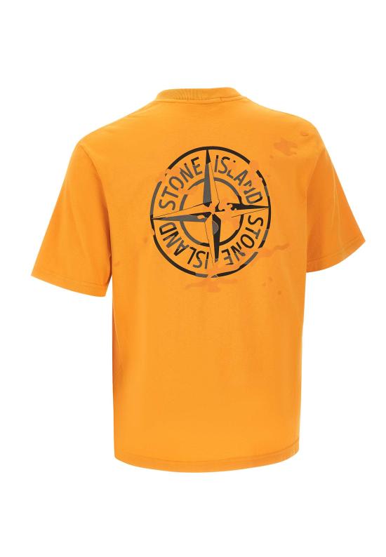 26SS 스톤 아일랜드 반팔 티셔츠 2100001S0E14 V007E Orange - STONE ISLAND