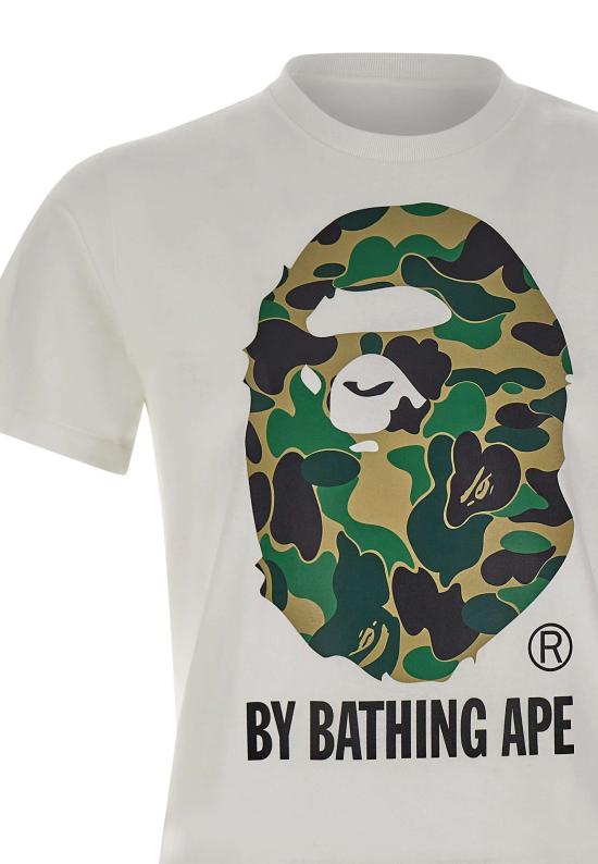 26SS 베이프 반팔 티셔츠 001TEM301005M WHXGR White - BAPE