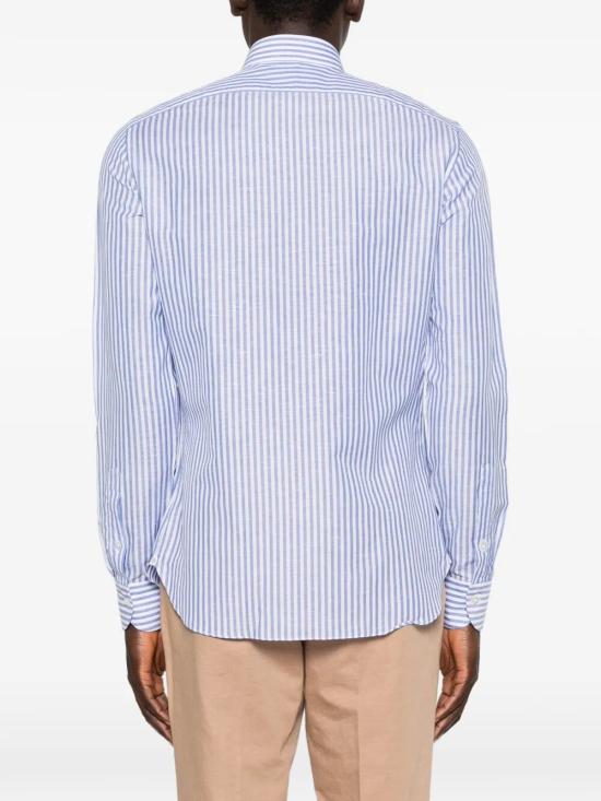 26SS 보리엘로 긴팔 셔츠 22027 2 STRIPE LIGHT BLUE - BORRIELLO