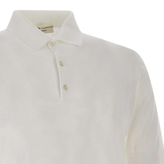 26SS 필리포 드 로렌티스 폴로 티셔츠 PL1MC CR14R001 White - FILIPPO DE LAURENTIIS