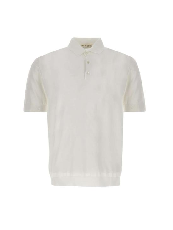 26SS 필리포 드 로렌티스 폴로 티셔츠 PL1MC CR14R001 White - FILIPPO DE LAURENTIIS