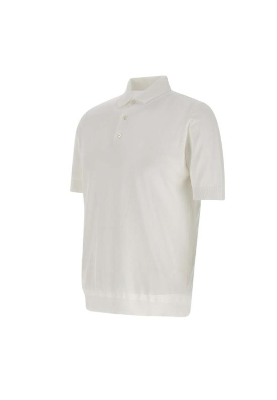 26SS 필리포 드 로렌티스 폴로 티셔츠 PL1MC CR14R001 White - FILIPPO DE LAURENTIIS
