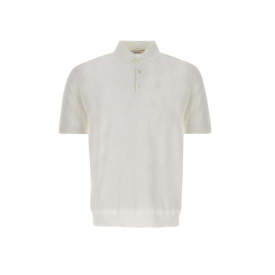 26SS 필리포 드 로렌티스 폴로 티셔츠 PL1MC CR14R001 White - FILIPPO DE LAURENTIIS