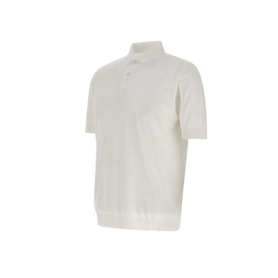 26SS 필리포 드 로렌티스 폴로 티셔츠 PL1MC CR14R001 White - FILIPPO DE LAURENTIIS