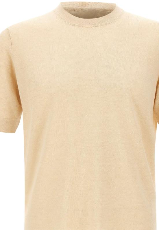 26SS 필리포 드 로렌티스 반팔 티셔츠 TS0MC LC14R030 Beige - FILIPPO DE LAURENTIIS