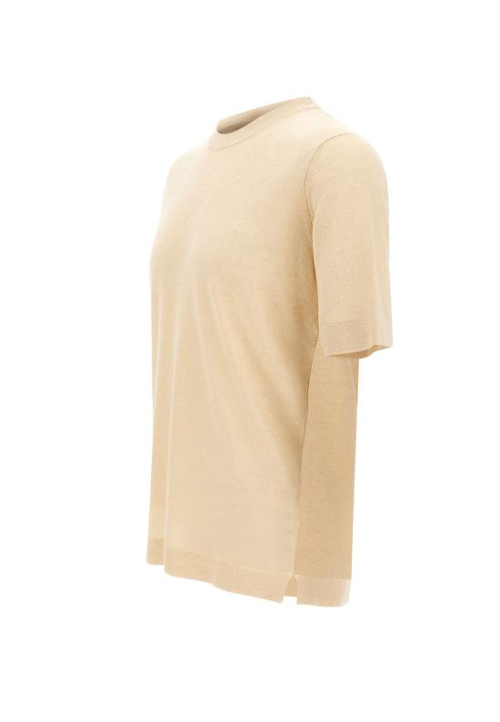 26SS 필리포 드 로렌티스 반팔 티셔츠 TS0MC LC14R030 Beige - FILIPPO DE LAURENTIIS