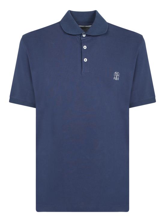 25SS 브루넬로 쿠치넬리 피케 폴로 셔츠 ME8548788 CCV61 Blue