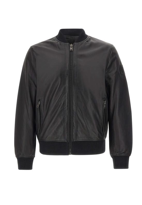 26SS 벨스타프 가죽 자켓 106128 BLACK Black