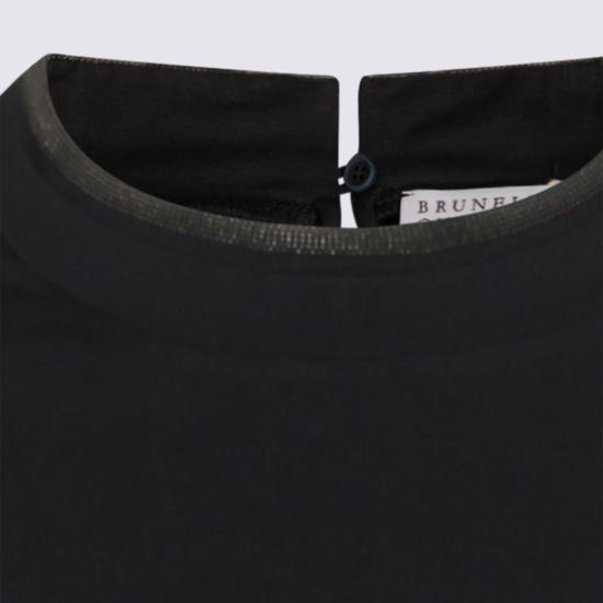  브루넬로 쿠치넬리 반팔 티셔츠 Brunello Cucinelli 코튼 티셔츠 Abisso - BRUNELLO CUCINELLI