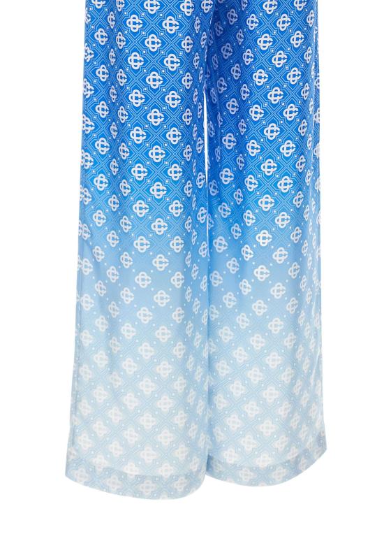 26SS 카사블랑카 팔라초 팬츠 WSS26TR372 02 Blue - CASABLANCA
