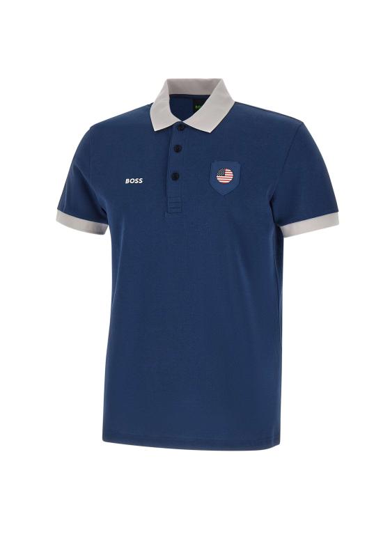 26SS 보스 폴로 티셔츠 50559263 421 BLUE