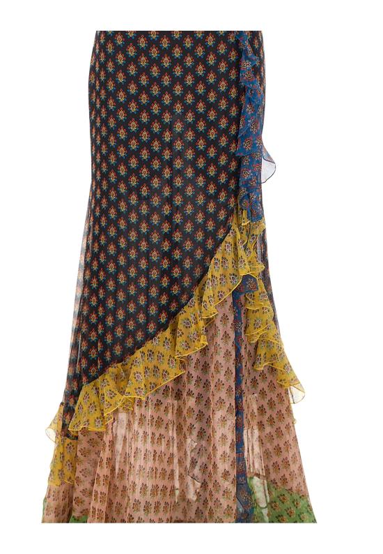 26SS 에트로 미디 스커트 WRFA0198 99SA1Q5X0811 MultiColour - ETRO