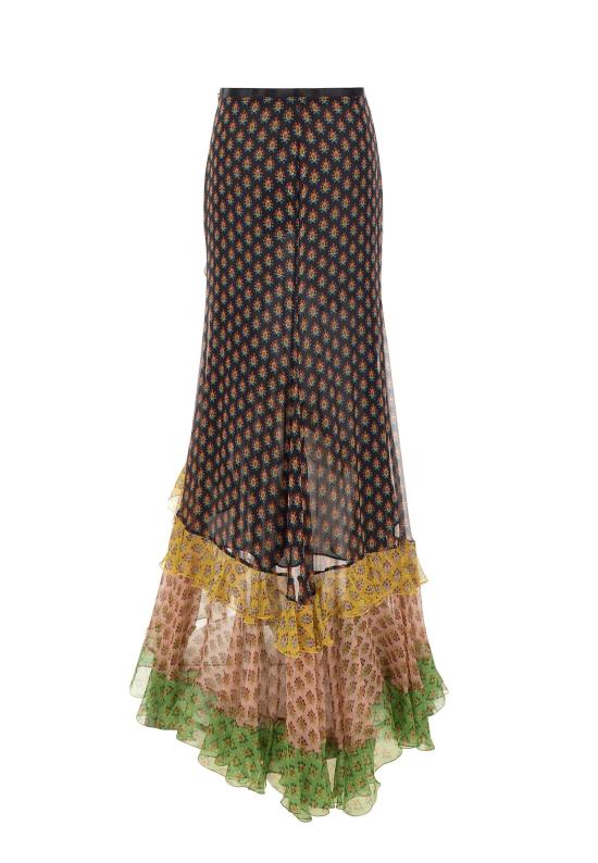 26SS 에트로 미디 스커트 WRFA0198 99SA1Q5X0811 MultiColour - ETRO