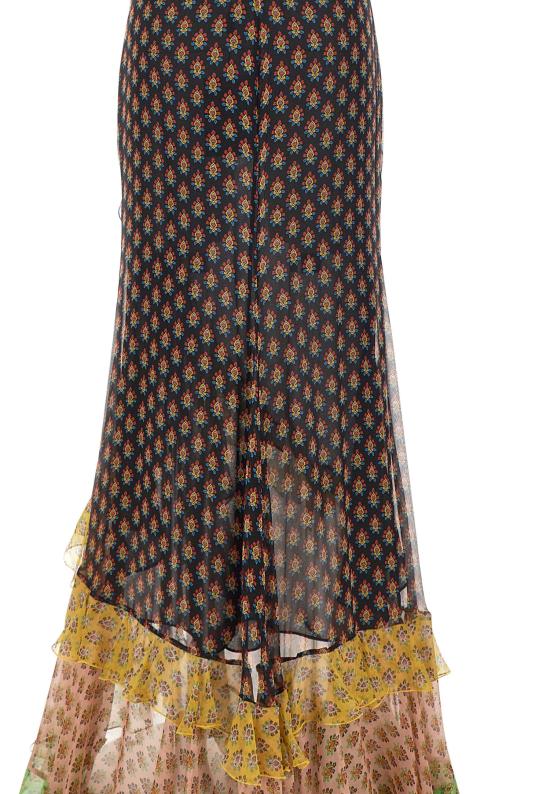 26SS 에트로 미디 스커트 WRFA0198 99SA1Q5X0811 MultiColour - ETRO