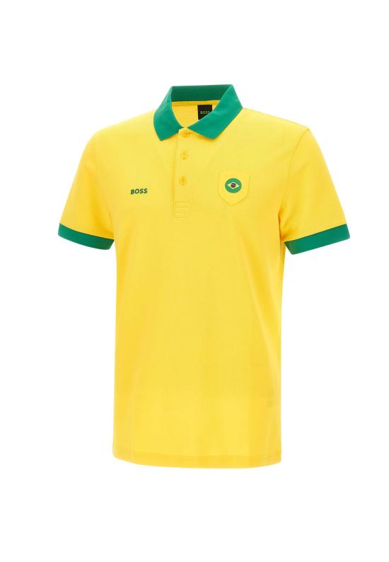 26SS 보스 폴로 티셔츠 50559263 740 Yellow