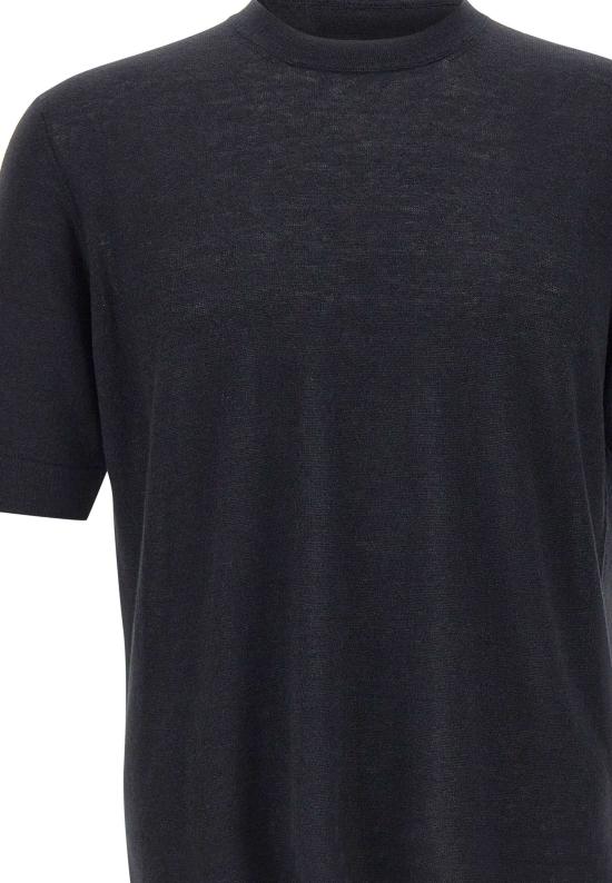 26SS 필리포 드 로렌티스 반팔 티셔츠 TS0MC LC14R990 Black - FILIPPO DE LAURENTIIS