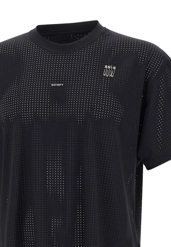 26SS 새티스파이 반팔 티셔츠 11079 00001 Black - SATISFY