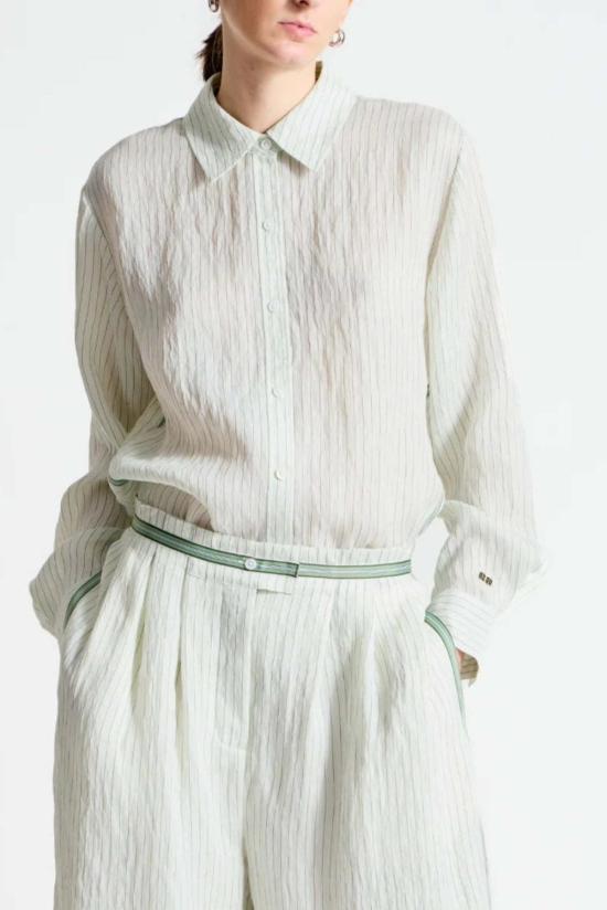  Saint Art New York 블라우스 세인트 아트 뉴욕 라네트 핀스트라이프