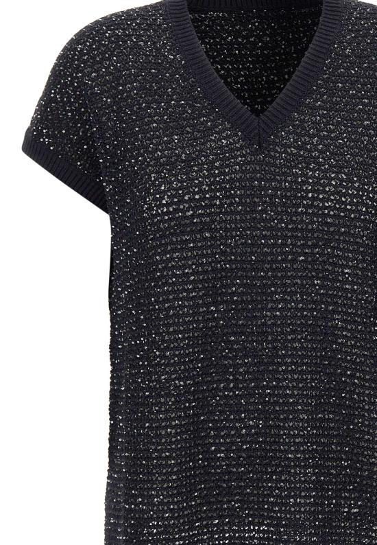 26SS 파비아나 필리피 스웨터 MAD276F531 M120VR5 Black - FABIANA FILIPPI