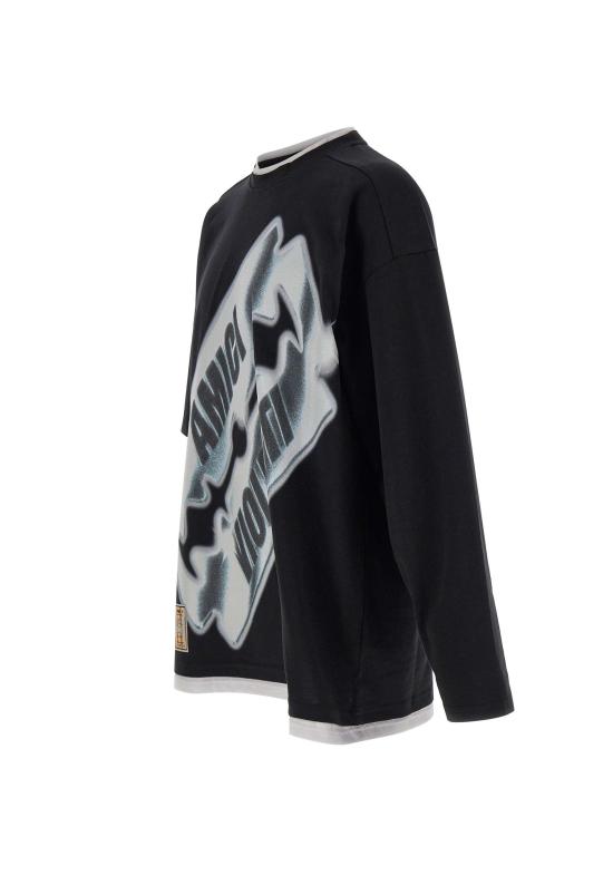 26SS 피디에프 긴팔 티셔츠 DFM54039TJ101 BLADE Black - PDF