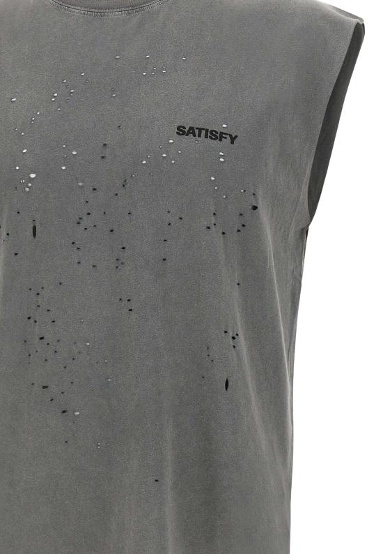 26SS 새티스파이 모스테크 머슬 티셔츠 11005 01A02 Grey - SATISFY