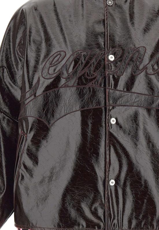 26SS 피디에프 가죽 자켓 DFM09040FP103 BORDE RED - PDF